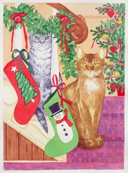 Cats on the Stairs